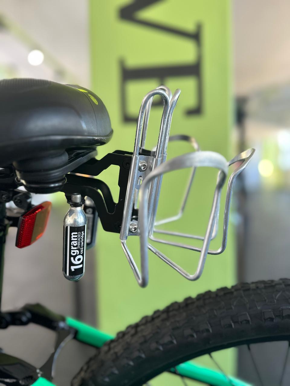 BICYCLE SADDLE WATER BOTTLE & CARTRIDGE CARRIER.