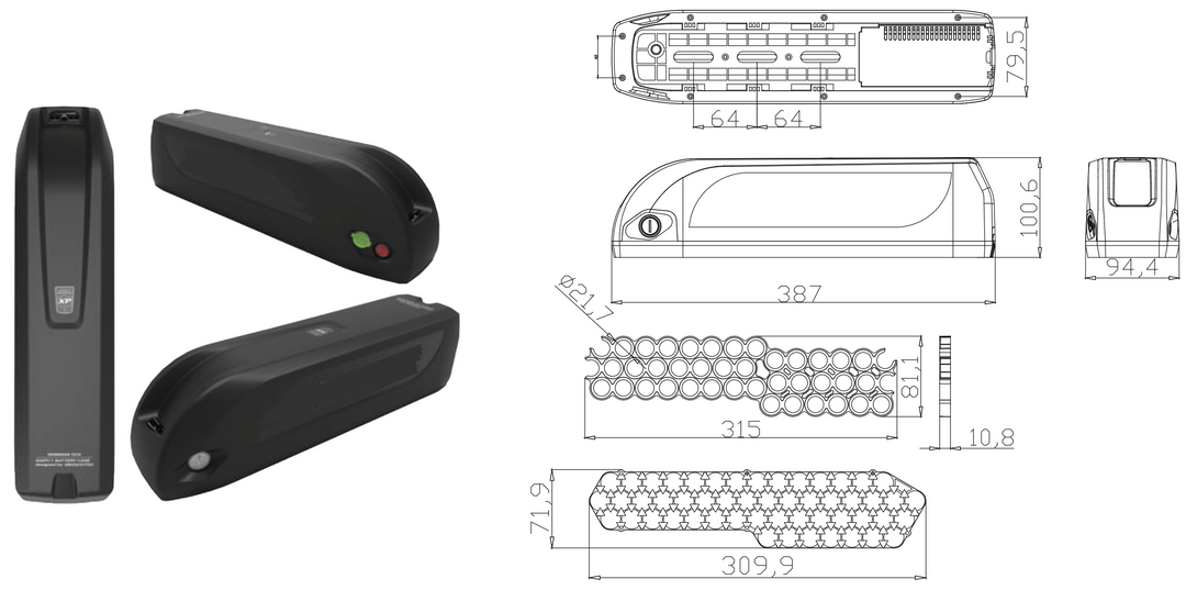 Lithium E-bike Battery 35E Samsung 18650 Cells
