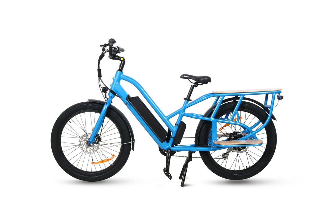 REAR GEARED HUB DRIVE  ELECTRIC CARGO BIKE.
