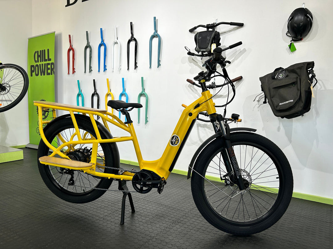 MID DRIVE ELECTRIC CARGO BIKE.