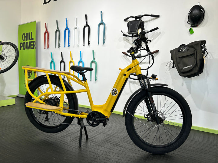 MID DRIVE ELECTRIC CARGO BIKE.